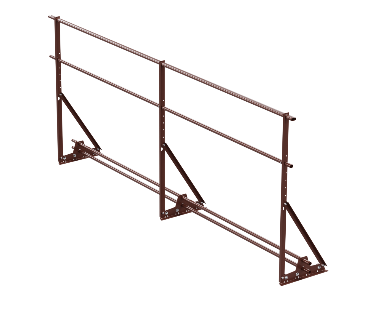 Ограждение кровельное ВЕГАСтайл 1200мм для фальцевой кровли с системой снегозадержания