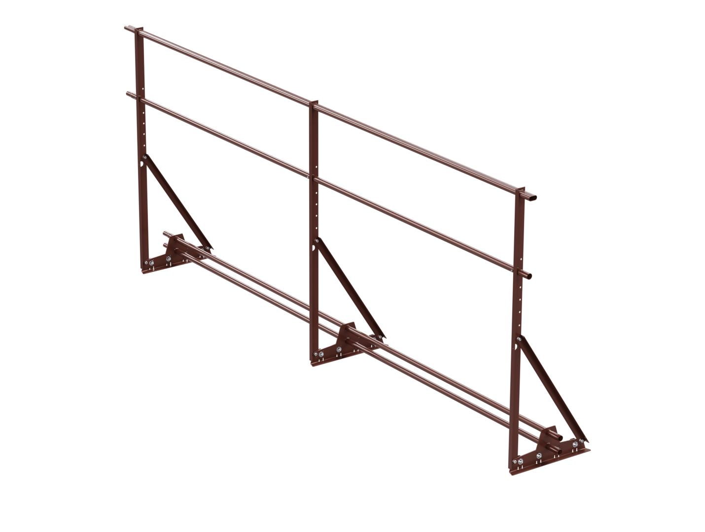 Ограждение кровельное ВЕГАЛайт 1200мм для фальцевой кровли с системой снегозадержания