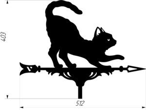 Флюгер Кошка
