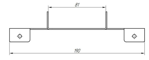 Х-кронштейн 80х40 мм