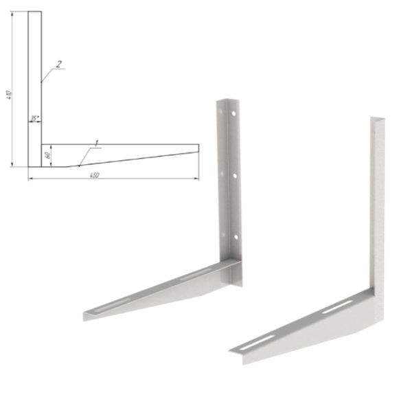Кронштейн для кондиционера 410х450 мм