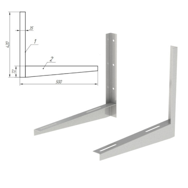 Кронштейн для кондиционера 420х500 мм