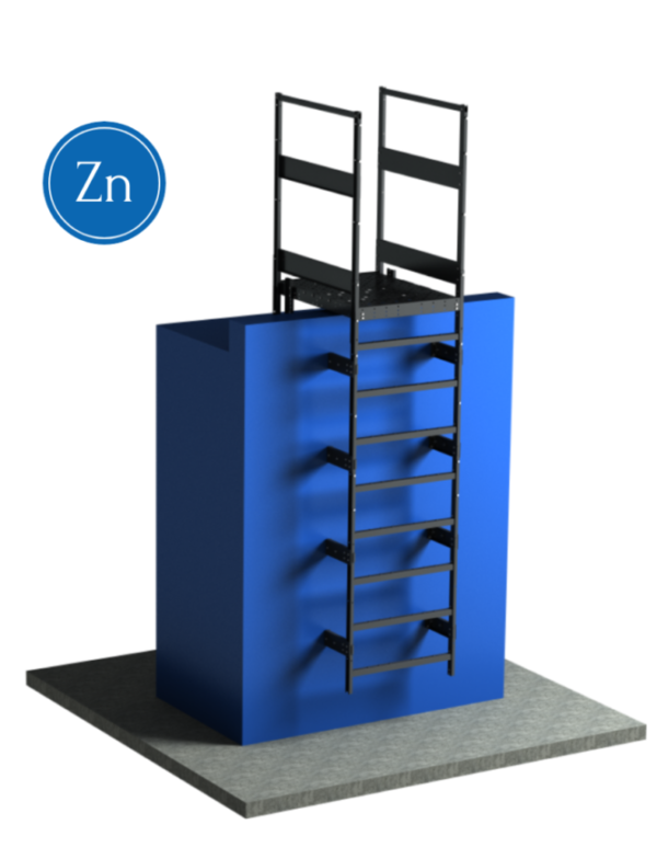 Пожарная лестница П 1-1 2400 мм VEGAPROM Zn