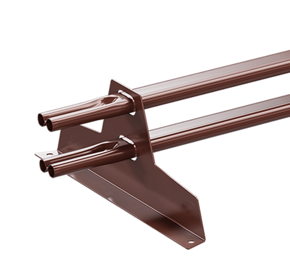 Снегозадержатель трубчатый ВЕГАСтайл 20x40/1,5мм для мч, пн, мягкой кровли 3000 мм