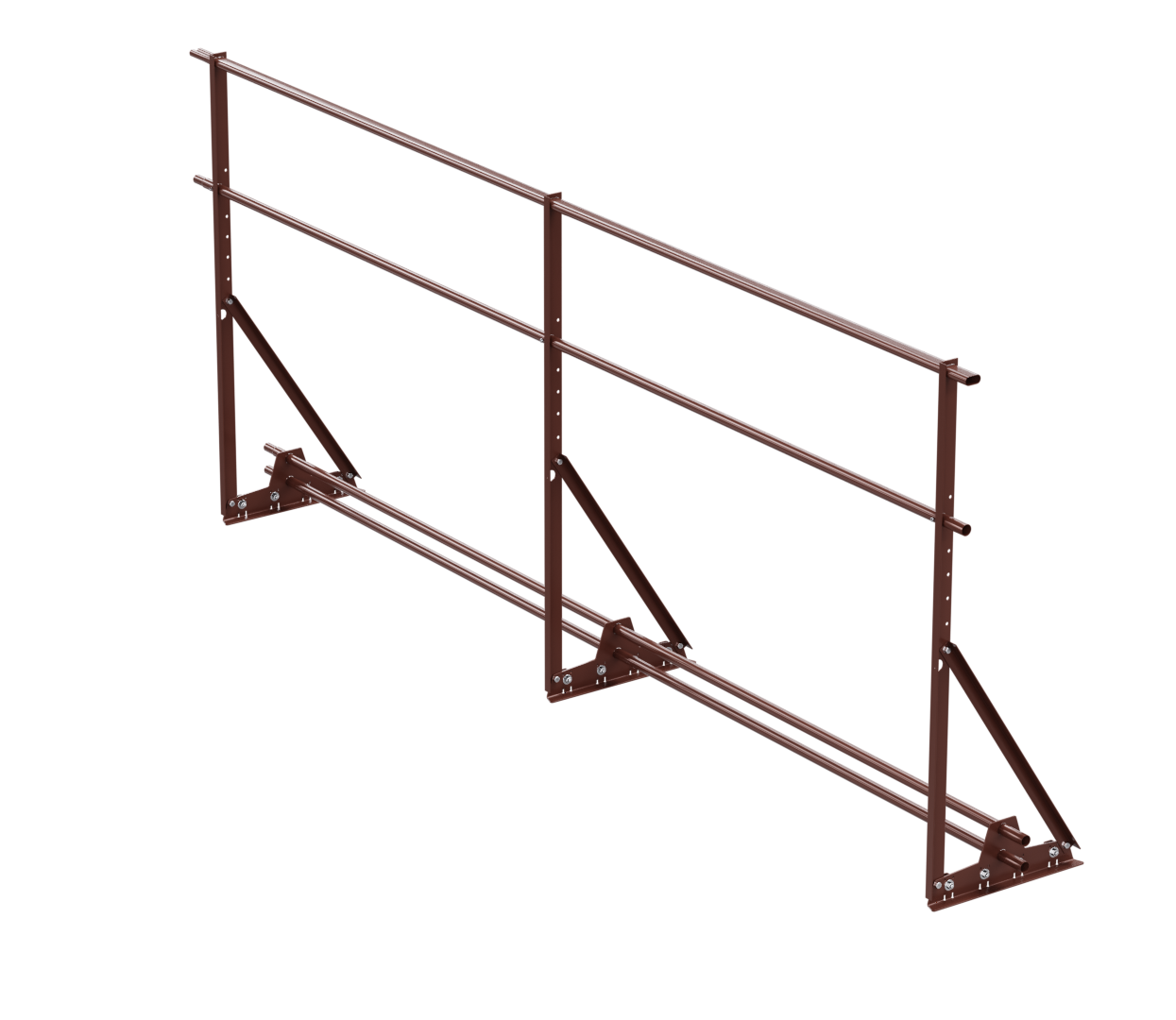 Ограждение кровельное ВЕГАЛайт 3000х900мм для фальцевой кровли с системой снегозадержания