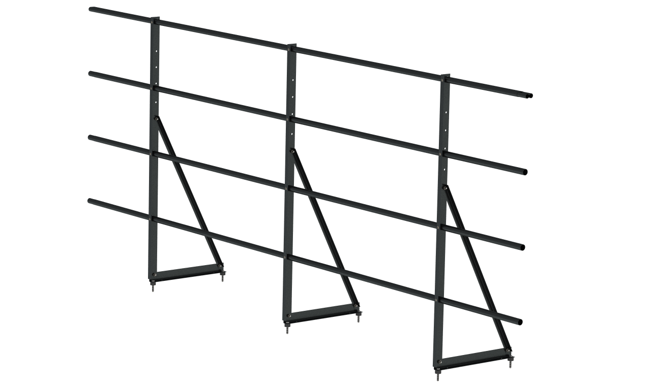 Ограждение кровельное ВЕГАСтайл 3000х1200мм 4 трубы для мч, пн, и мягкой кровли